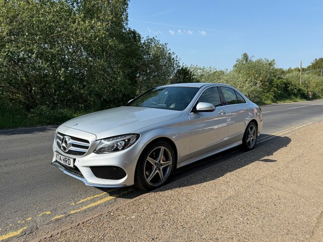 Mercedes-Benz C Class 2.1 C220 Bluetec Amg Line Saloon G-tron Silver