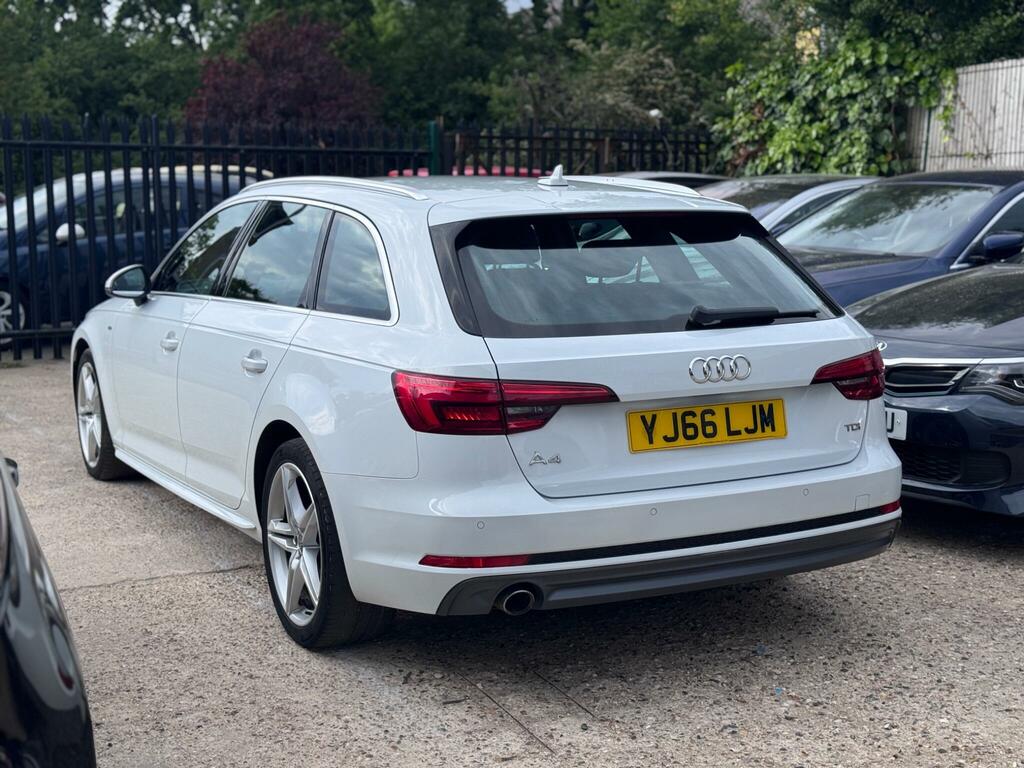 Audi A4 Avant 2.0 Tdi S Line S Tronic Euro 6 Ss YJ66LJM White #4