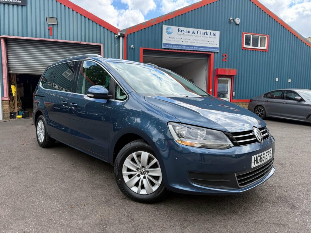 Volkswagen Sharan 2.0 Tdi Bluemotion Tech Se Nav Dsg Euro 6 Ss Blue #3