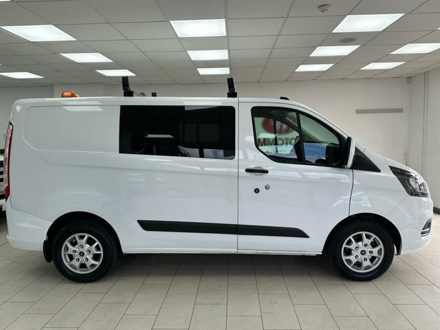 Ford Transit Custom 2.0 300 Ecoblue Leader Crew Van 6 Seats Man BG70MYT White #2