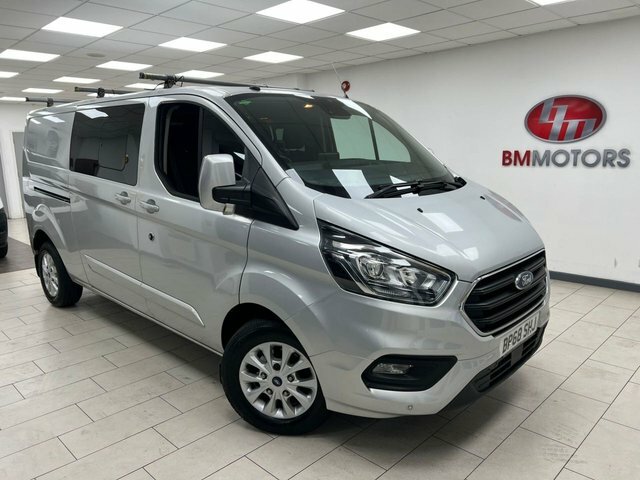 Ford Transit Custom 2.0 320 Ecoblue Limited Crew Van Double Cab Di Silver