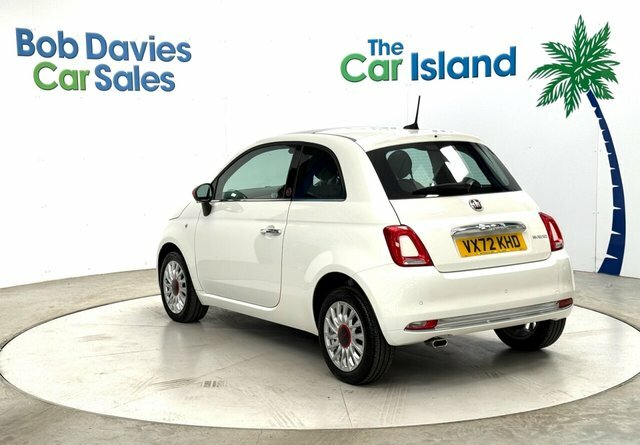 Fiat 500 Mhev Red Hatchback VX72KHD White #6