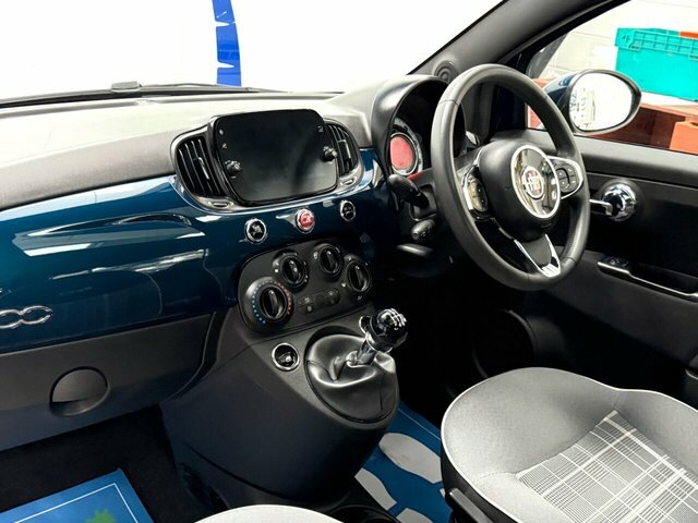 Fiat 500 Mhev Lounge Hatchback WP21FUG Blue #2