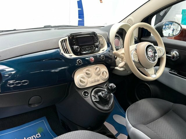 Fiat 500 Pop Hatchback HF19JMU Blue #3