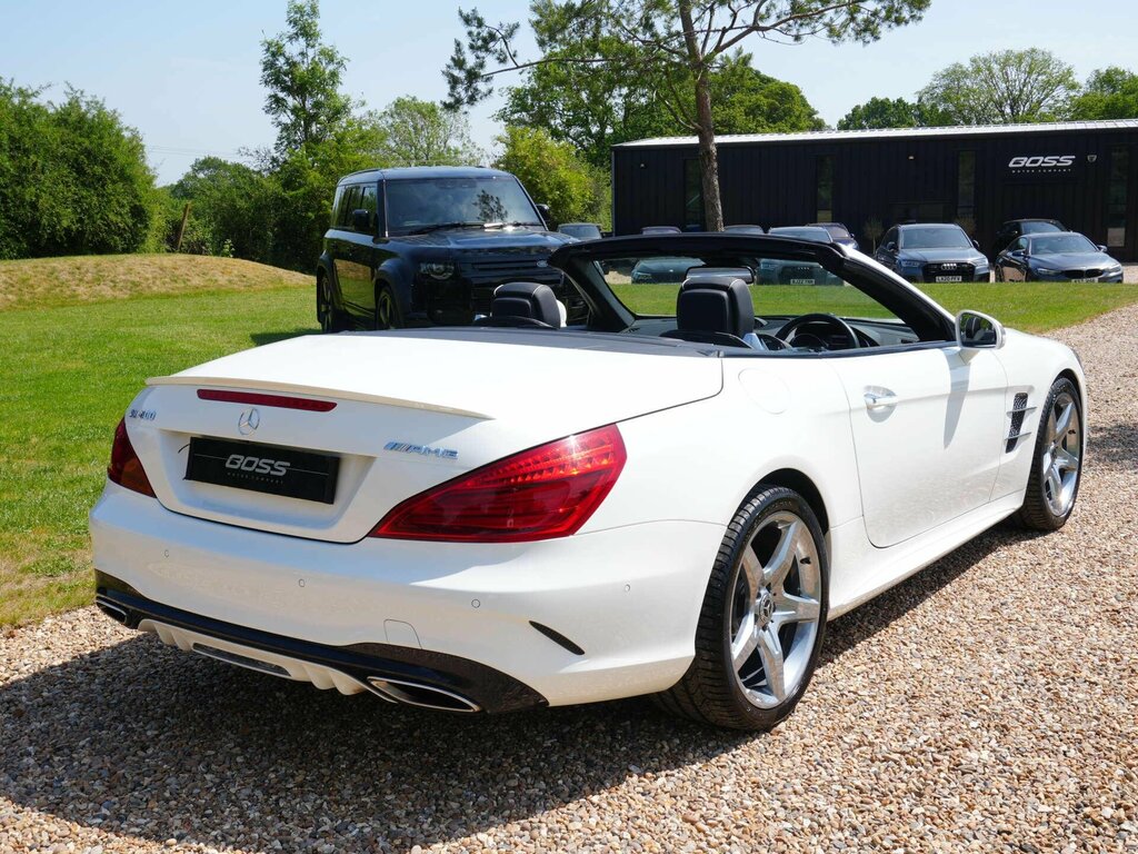 Mercedes-Benz SL Class 3.0 Sl400 V6 Amg Line Premium Convertible Pe White #5