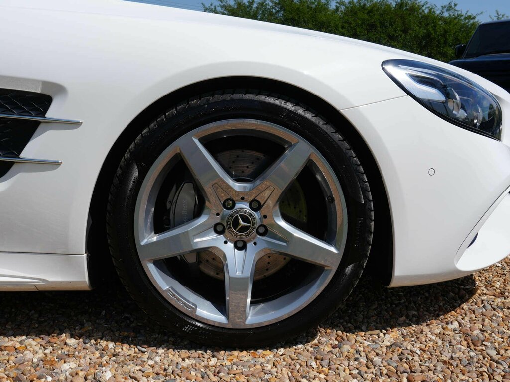Mercedes-Benz SL Class 3.0 Sl400 V6 Amg Line Premium Convertible Pe White #6