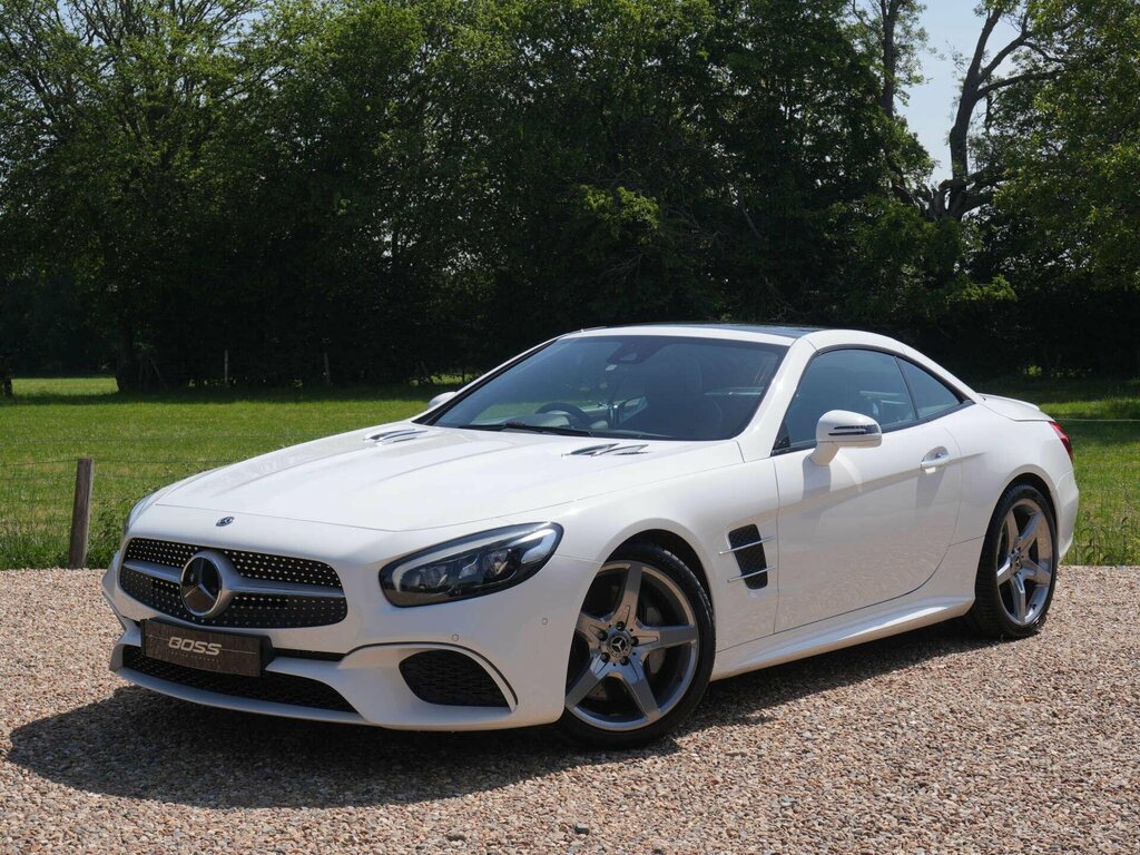 Mercedes-Benz SL Class 3.0 Sl400 V6 Amg Line Premium Convertible Pe White #2
