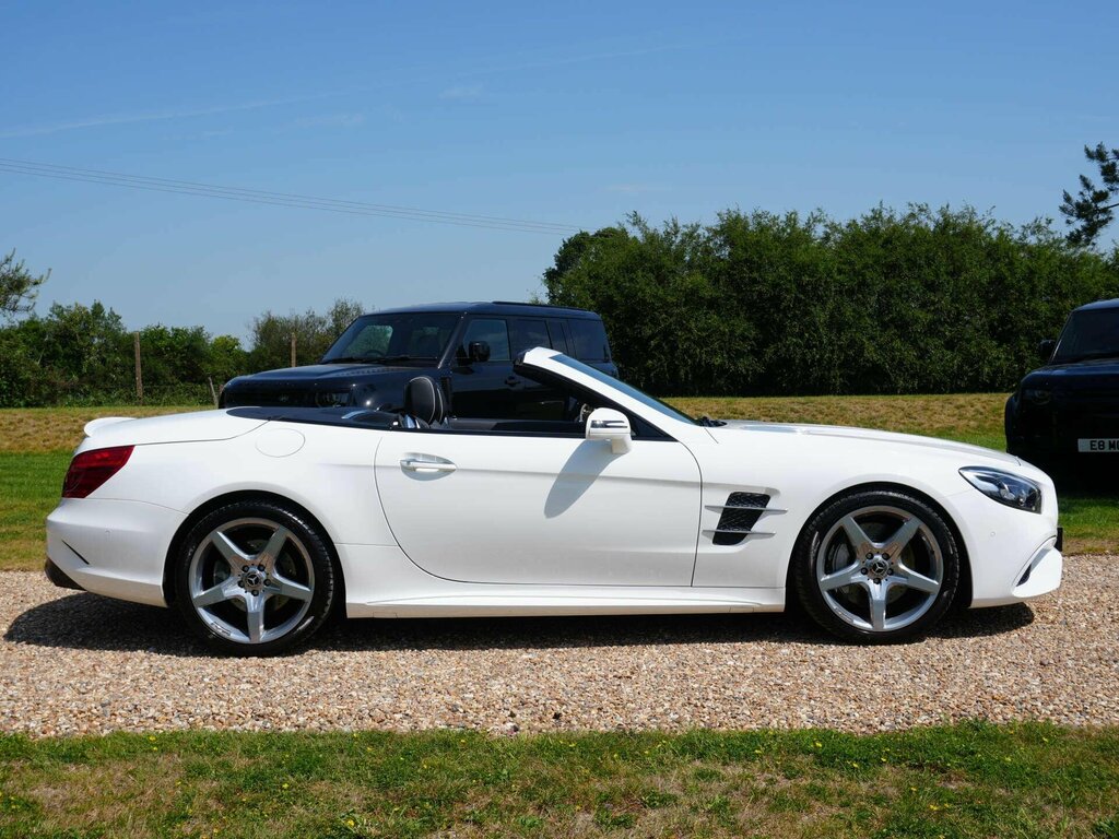 Mercedes-Benz SL Class 3.0 Sl400 V6 Amg Line Premium Convertible Pe White #4