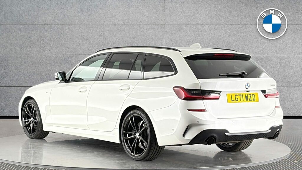 BMW 3 Series Estate LG71WZD White #2