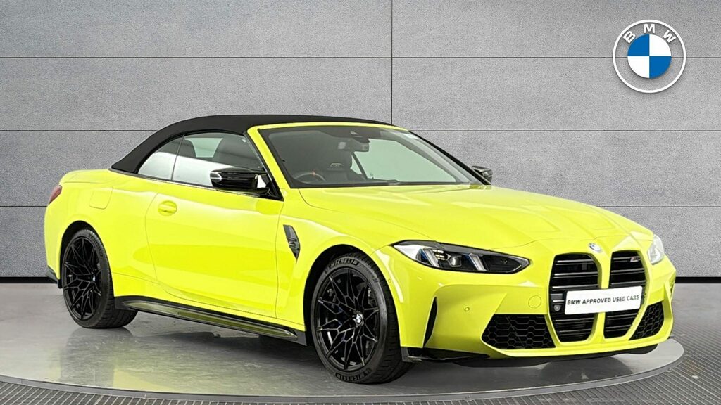 BMW M4 Convertible Yellow
