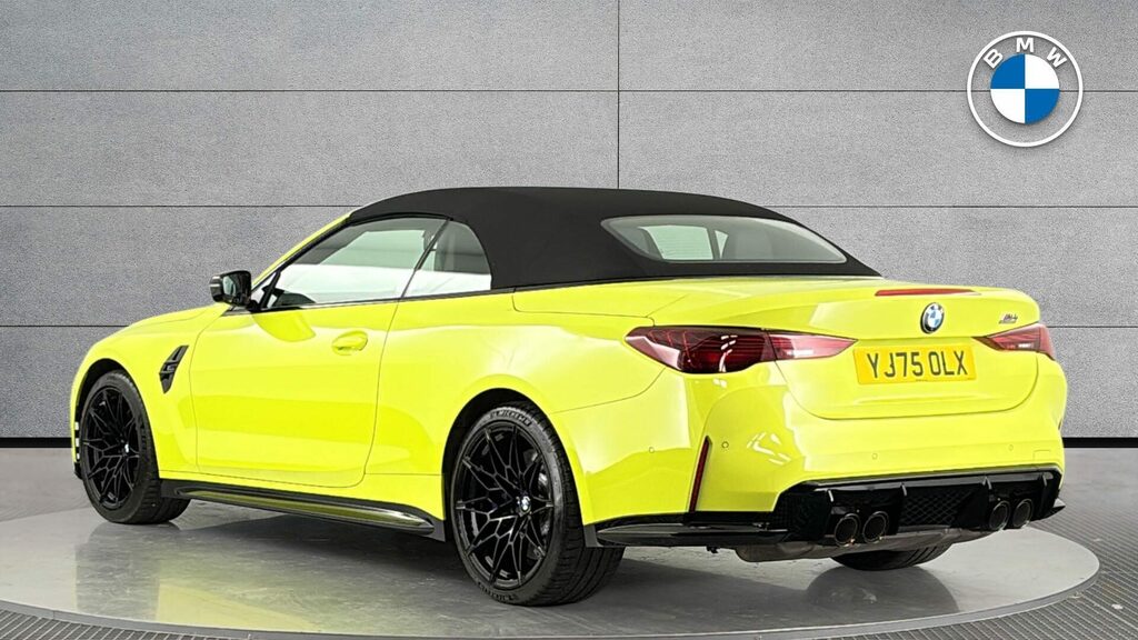 BMW M4 Convertible YJ75OLX Yellow #2