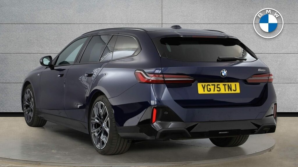 BMW 5 Series Estate YG75TNJ Blue #2