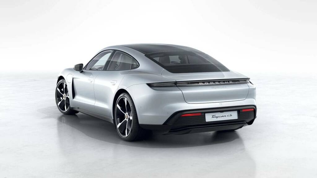 Porsche Taycan 4S Silver #3