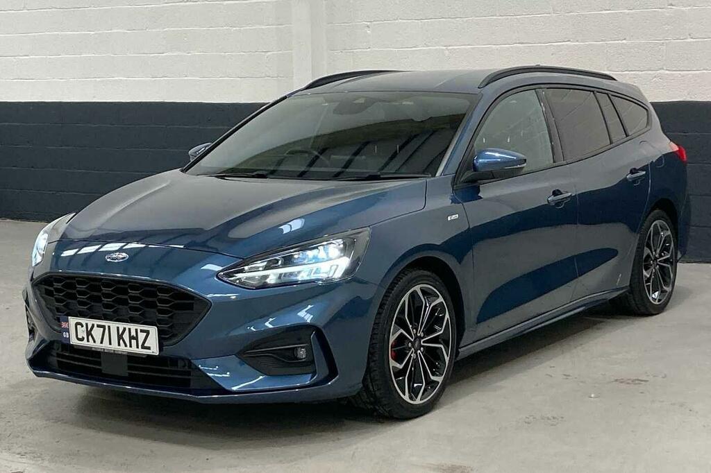 Ford Focus 1.0T Ecoboost St-line X Euro 6 Ss CK71KHZ Blue #3