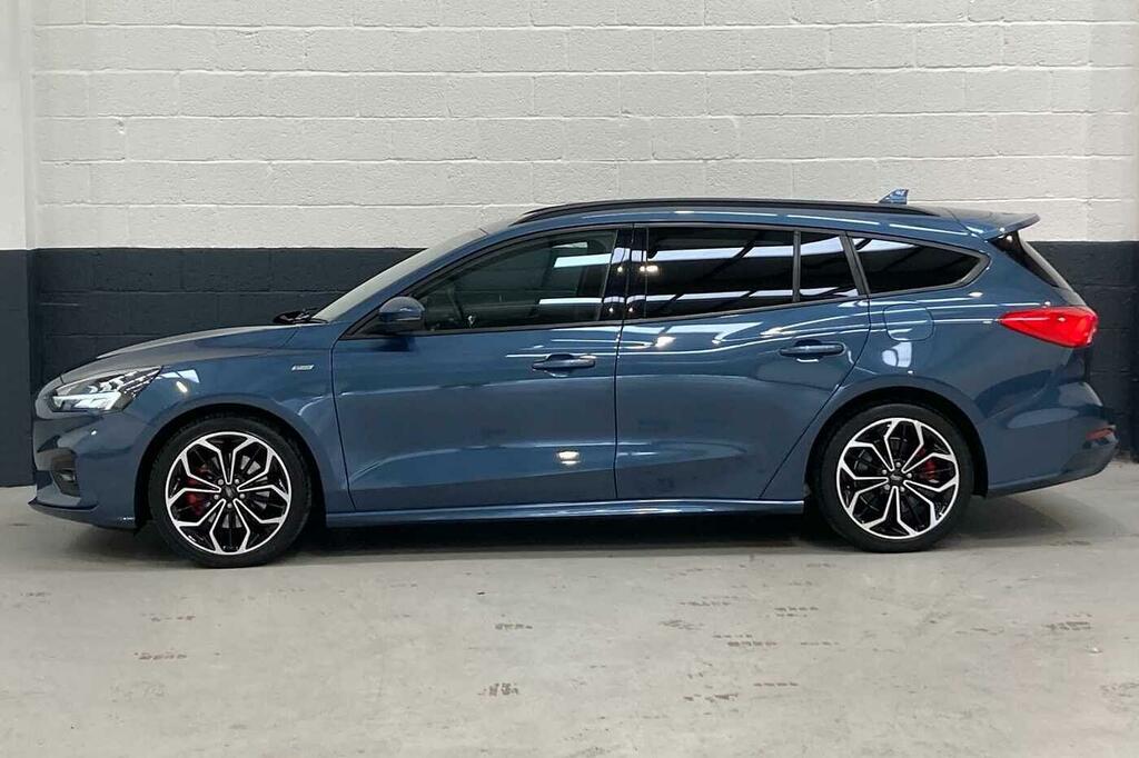 Ford Focus 1.0T Ecoboost St-line X Euro 6 Ss CK71KHZ Blue #4