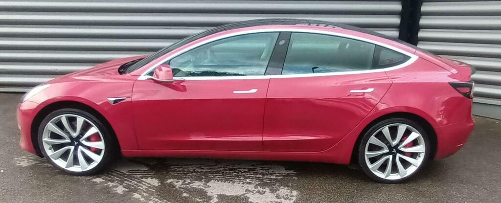 Tesla Model 3 Dual Motor Performance 4Wde Performanc LD69LFE Red #5