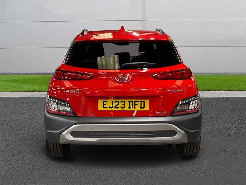 Hyundai Kona 1.6 Gdi Hybrid Ultimate Dct EJ23DFD Red #4