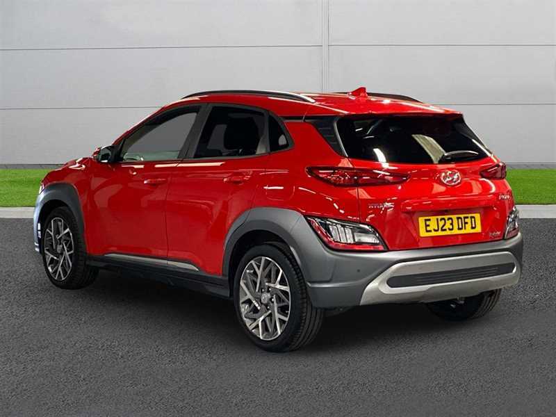 Hyundai Kona 1.6 Gdi Hybrid Ultimate Dct EJ23DFD Red #2