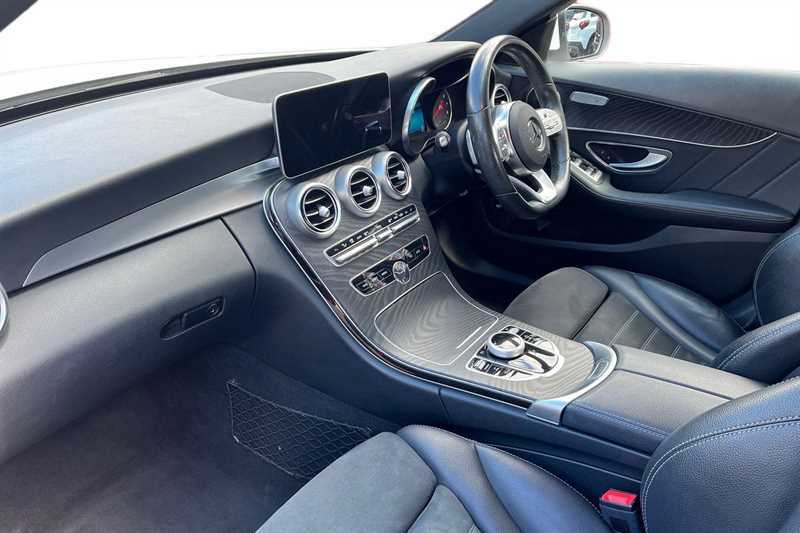 Mercedes-Benz C Class C200 Amg Line 9G-tronic White #2