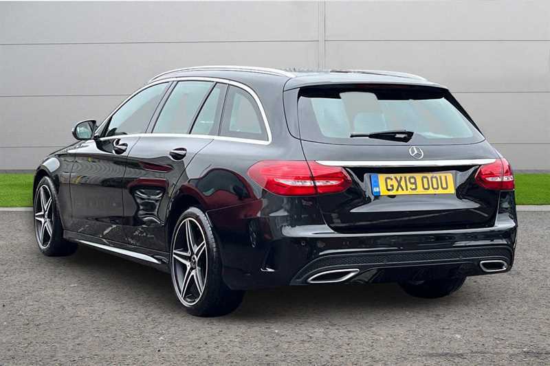 Mercedes-Benz C Class C220d 4Matic Nightfall Edition GX19OOU Black #3