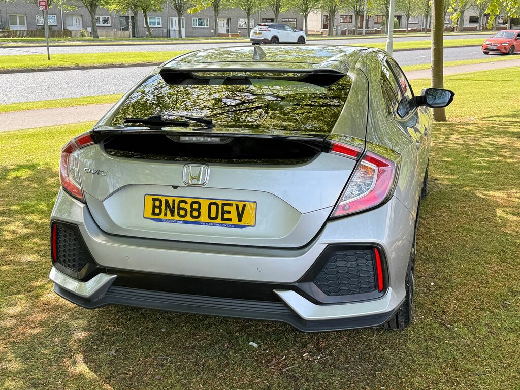 Honda Civic 1.0 Vtec Turbo Ex Hatchback Cvt Euro 6 BN68OEV Silver #5