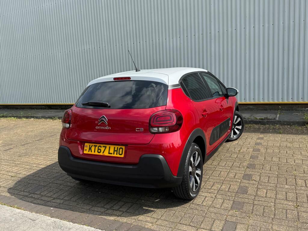Citroen C3 1.2 Puretech Flair Euro 6 KT67LHO Red #3