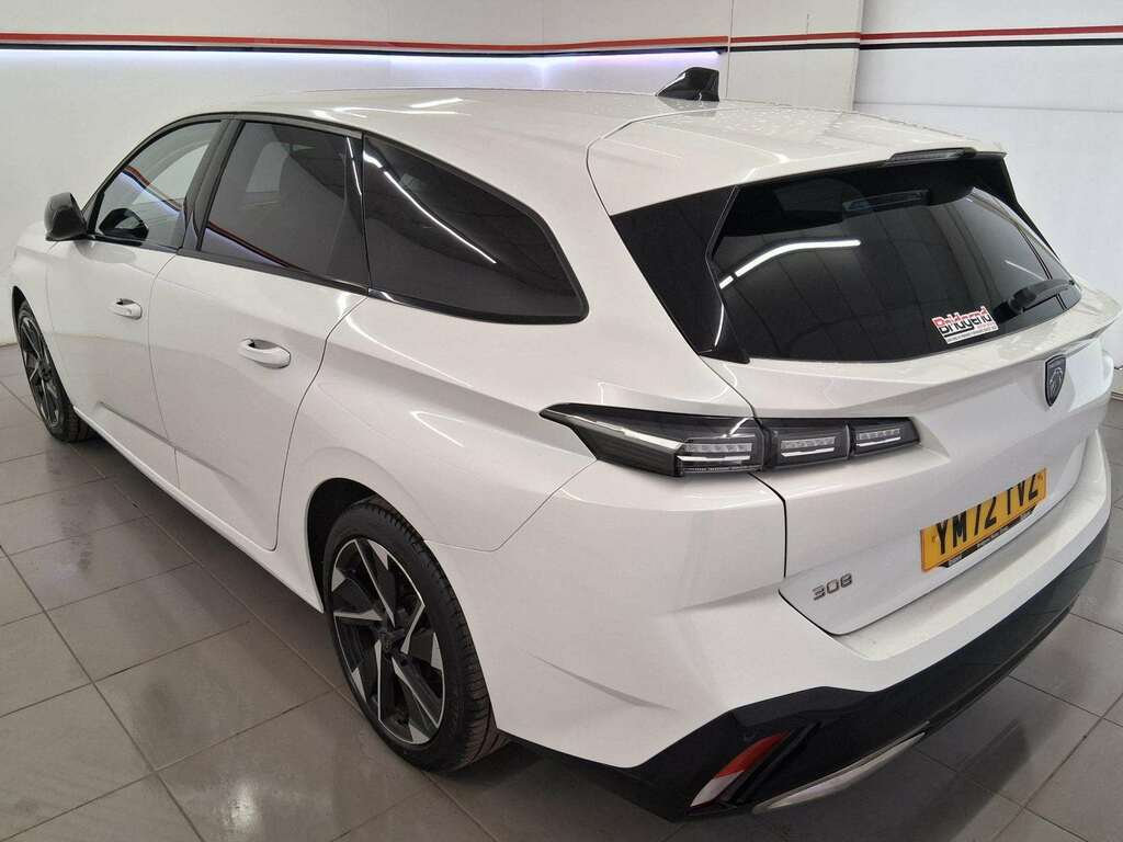 Peugeot 308 SW 1.2 Puretech Allure Premium Estate YM72TVZ White #4