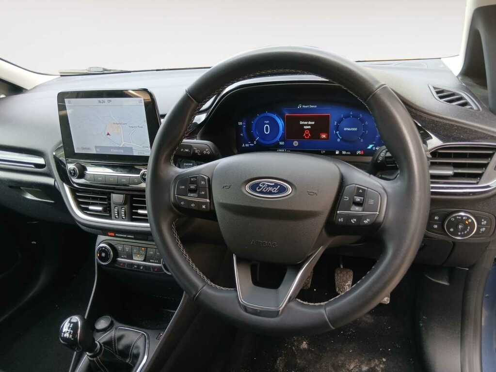 Ford Fiesta 1.0T Ecoboost Mhev Titanium X Hatchback YC72XWG Blue #5