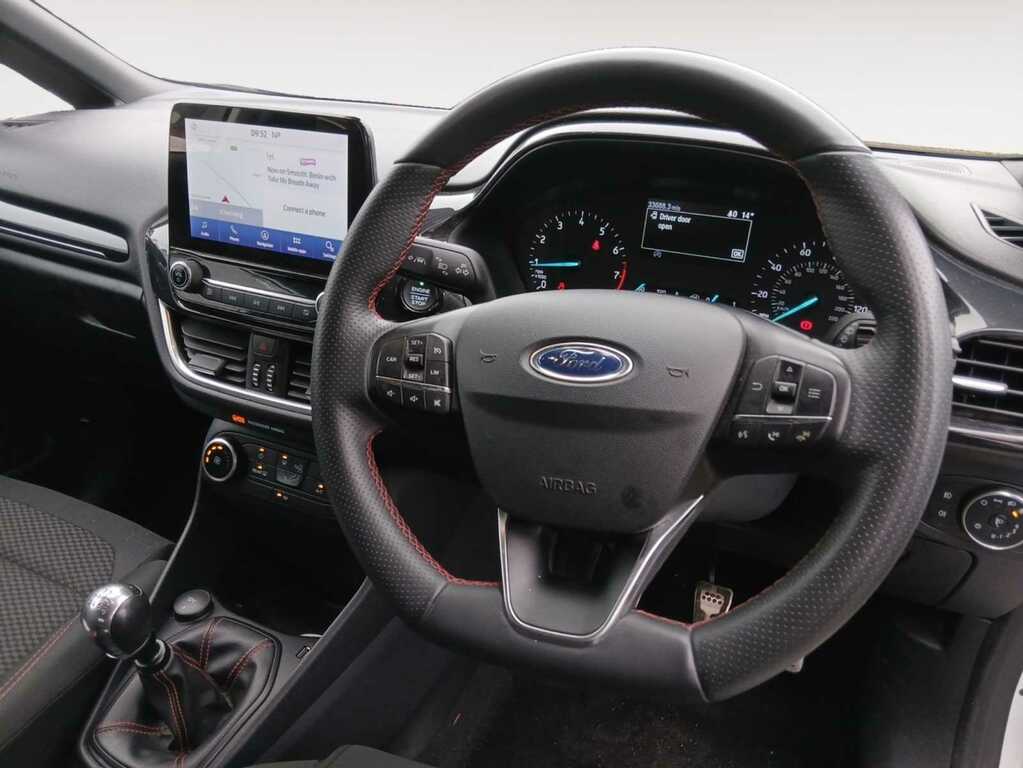 Ford Fiesta 1.0T Ecoboost St-line Edition Hatchback PL21UPP White #5