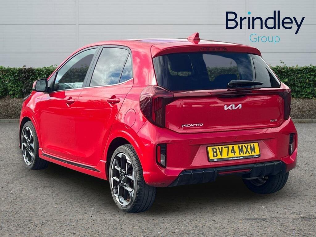 Kia Picanto 1.0 Gt-line Hatchback Amt Euro 6 Ss BV74MXM Red #3
