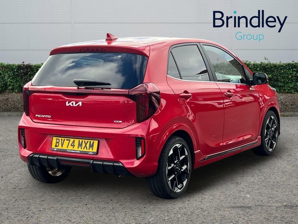 Kia Picanto 1.0 Gt-line Hatchback Amt Euro 6 Ss BV74MXM Red #4