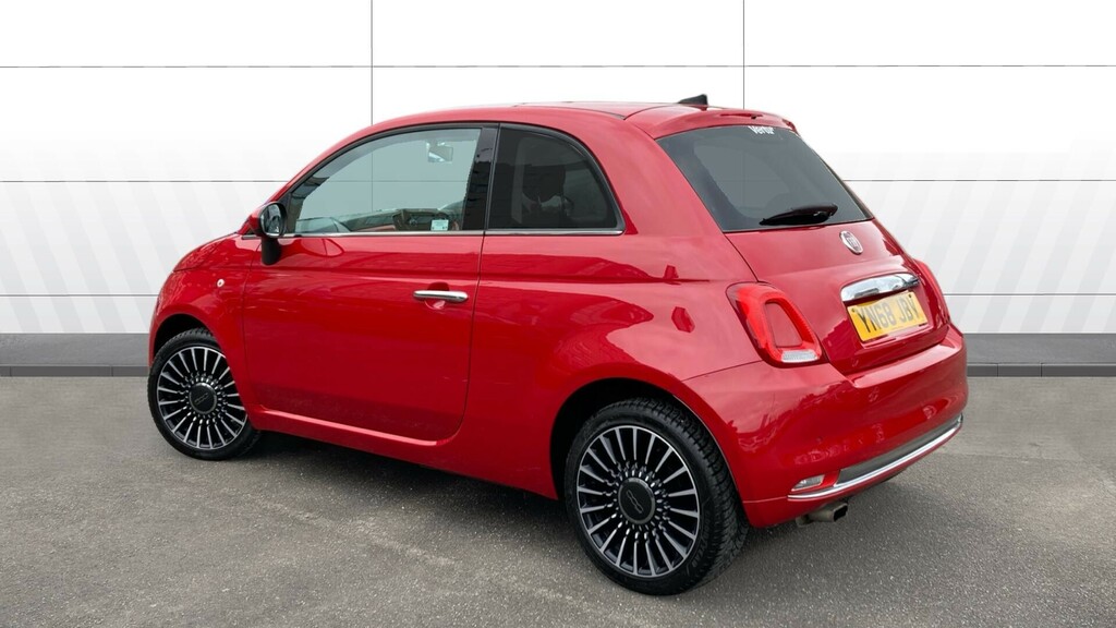 Fiat 500 Lounge YN68JBV Red #2