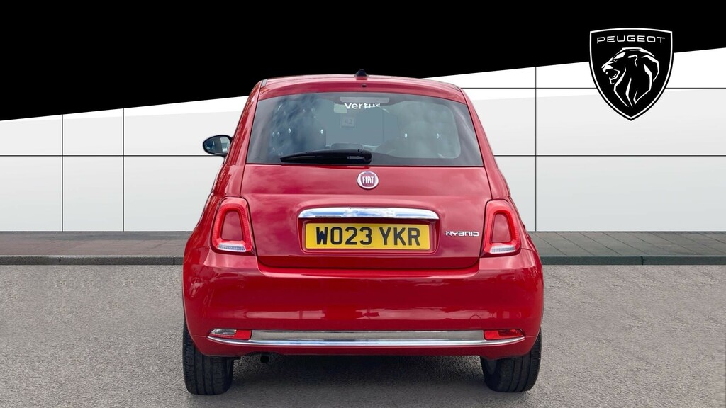 Fiat 500 Hatchback WO23YKR Red #3