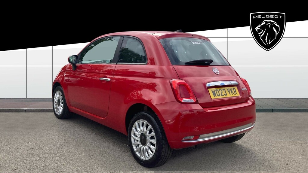 Fiat 500 Hatchback WO23YKR Red #4