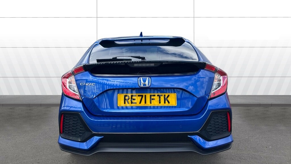 Honda Civic Ex Blue #6