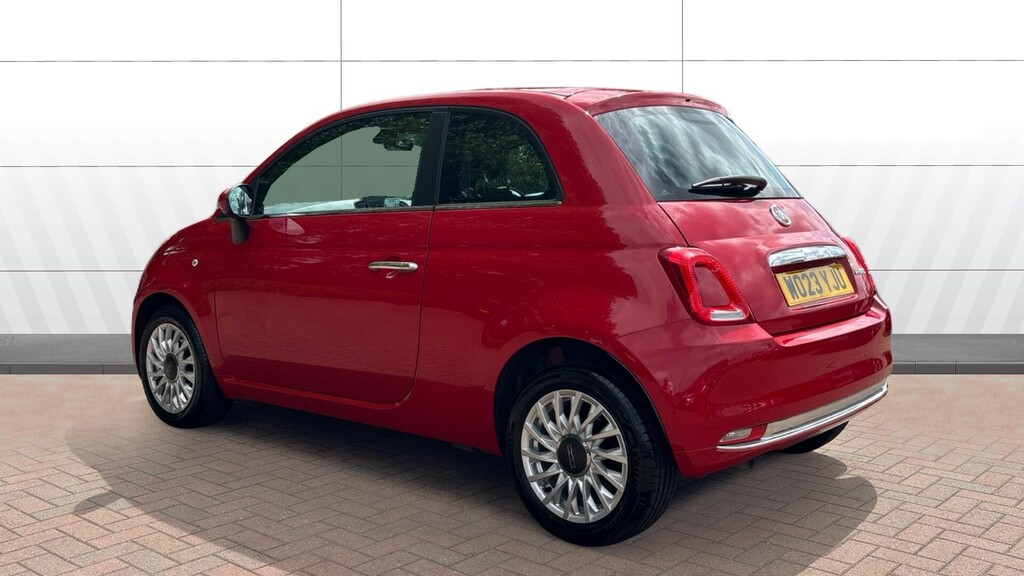 Fiat 500 Hatchback WO23YJU Red #2