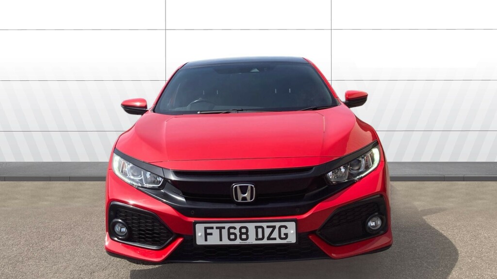 Honda Civic Ex Red #3