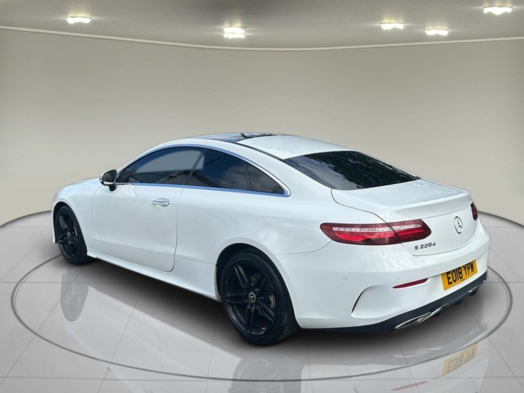 Mercedes-Benz E Class 2.0 E220d Amg Line Premium Coupe G-tr EO18YPW White #5