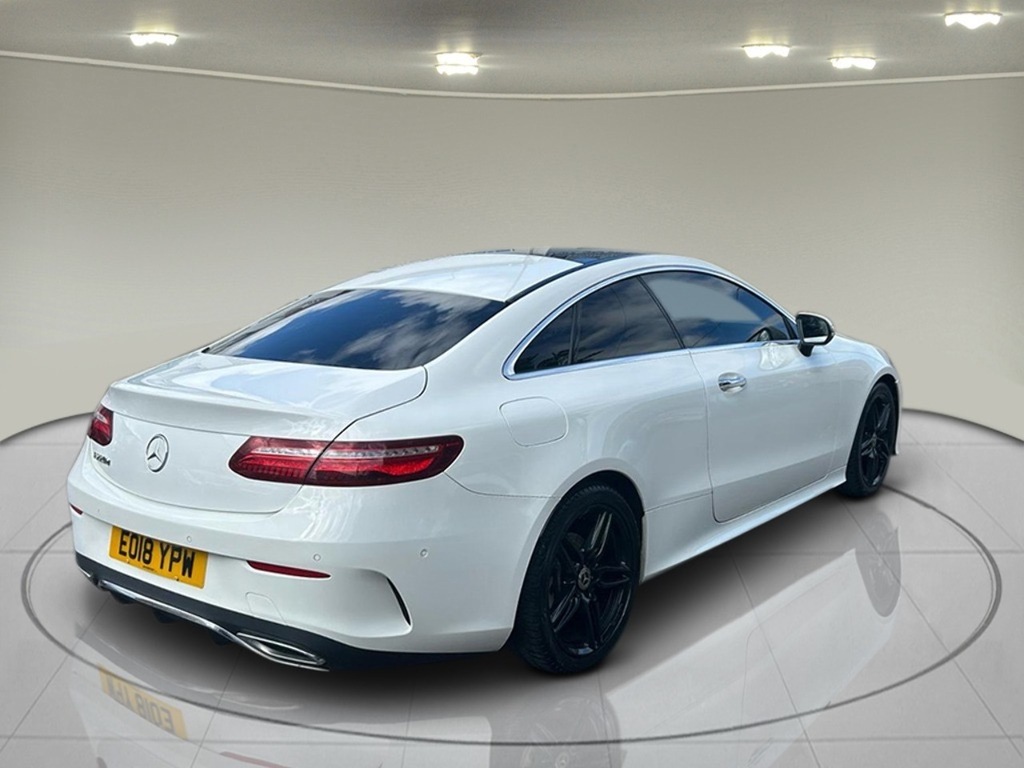 Mercedes-Benz E Class 2.0 E220d Amg Line Premium Coupe G-tr EO18YPW White #6