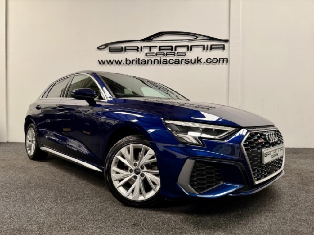 Audi A3 Hybrid Hatchback 1.4 Sportback Tfsi E S L Blue