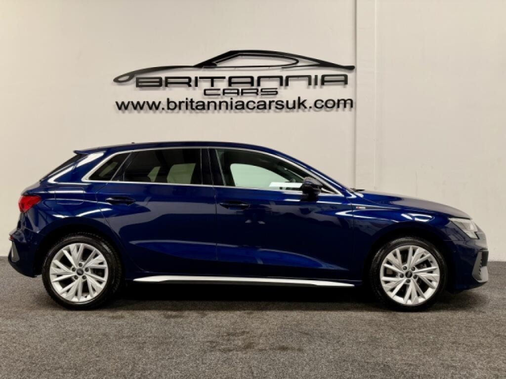 Audi A3 Hybrid Hatchback 1.4 Sportback Tfsi E S L YM23BZU Blue #2