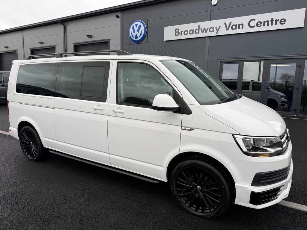 Volkswagen Transporter Shuttle 2.0 Tdi Bluemotion Tech Se 150 7 Speed Dsg Lw White #2