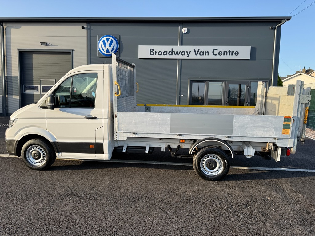 Volkswagen Crafter 2.0 Tdi Cr35 140 6 Speed Single Cab Dropside Bluem White #4