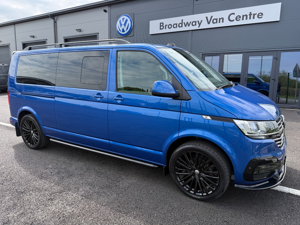 Volkswagen Transporter Shuttle 2.0 Tdi Se 150 7 Speed Dsg Lwb In Ravenna Blu Blue #2