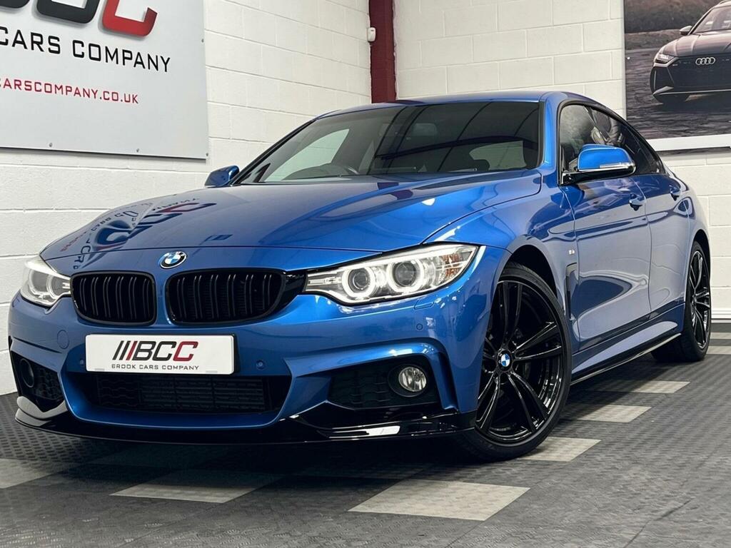 BMW 4 Series Gran Coupe Hatchback 2.0 420D M Sport Euro 6 Ss DP66CVF Blue #4