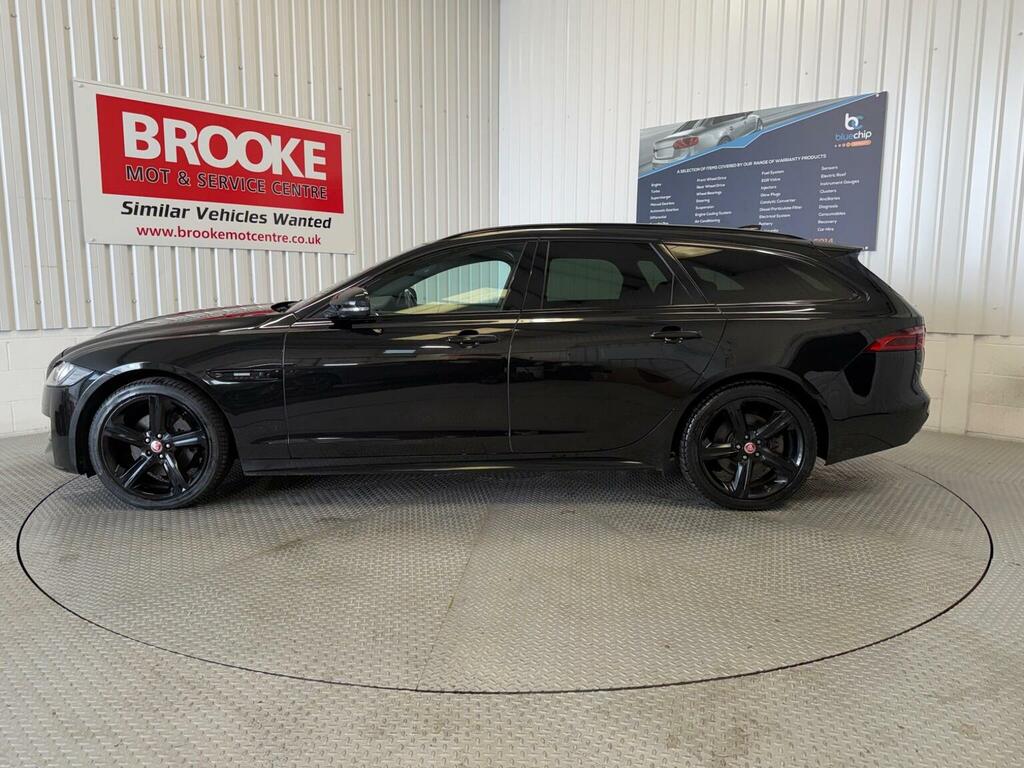Jaguar XF Estate 2.0D R-sport Sportbrake Euro 6 Ss 5 SV68XHC Black #6