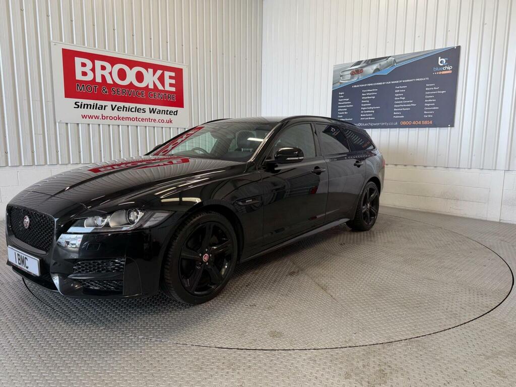 Jaguar XF Estate 2.0D R-sport Sportbrake Euro 6 Ss 5 SV68XHC Black #2