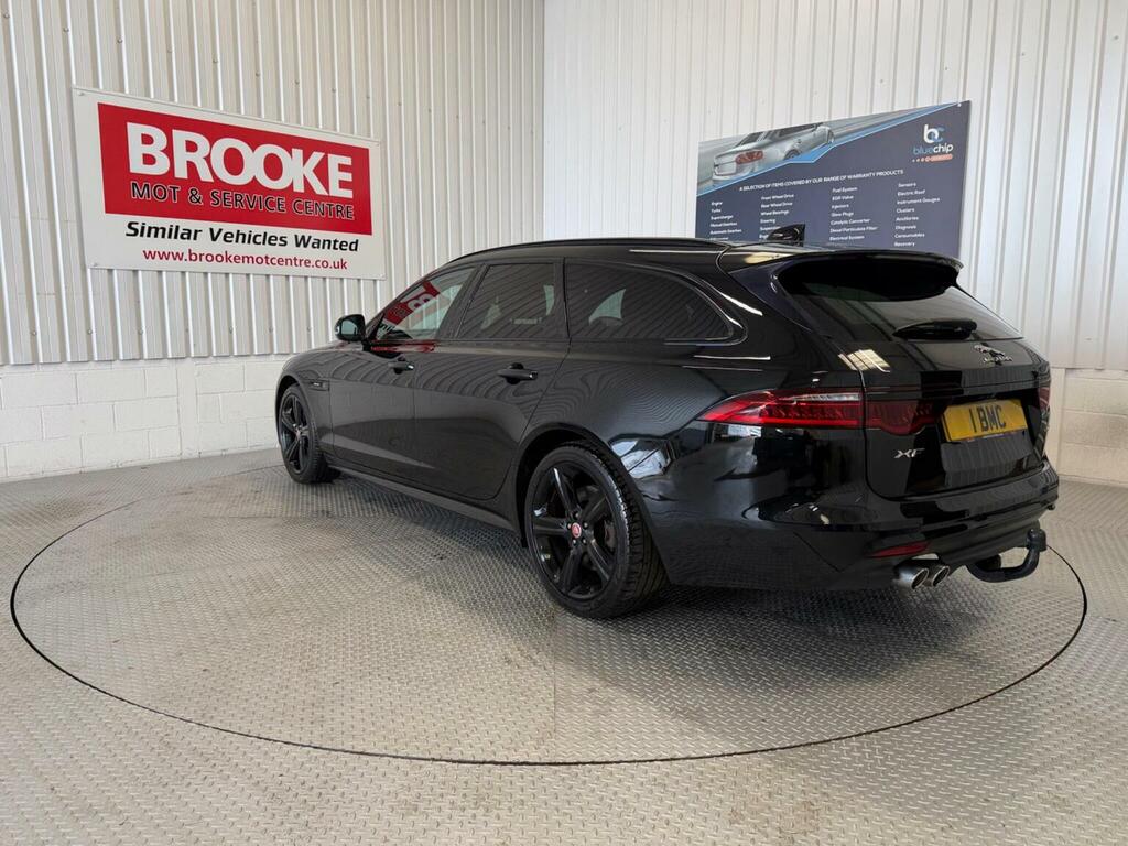 Jaguar XF Estate 2.0D R-sport Sportbrake Euro 6 Ss 5 SV68XHC Black #4