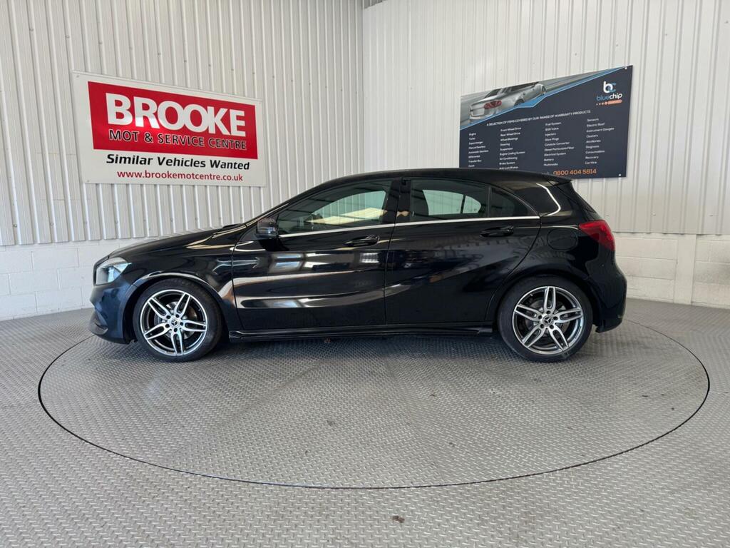 Mercedes-Benz A Class Hatchback 1.6 A160 Amg Line Euro 6 Ss 2018 LP67XJZ Black #4