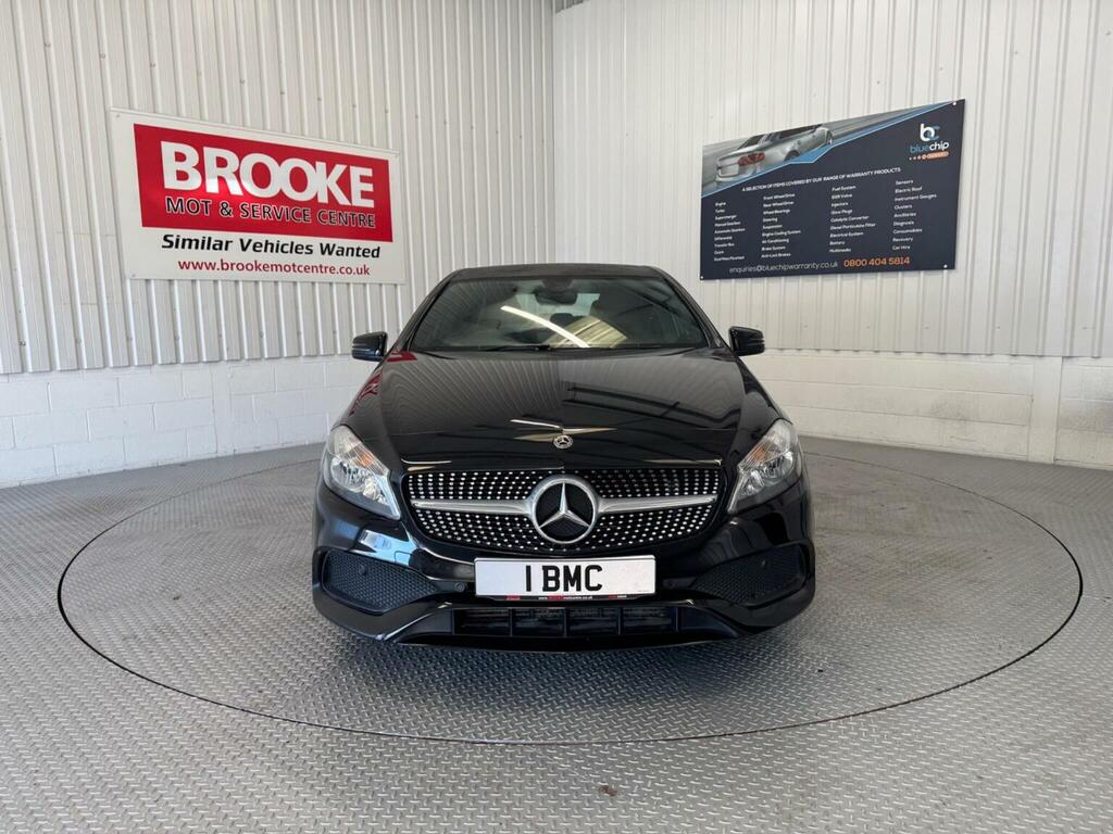 Mercedes-Benz A Class Hatchback 1.6 A160 Amg Line Euro 6 Ss 2018 LP67XJZ Black #2